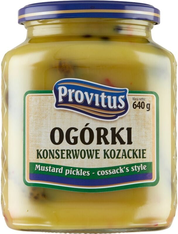 Provitus Cossack Eingelegte Gurken - Knusprig und lecker, 640g