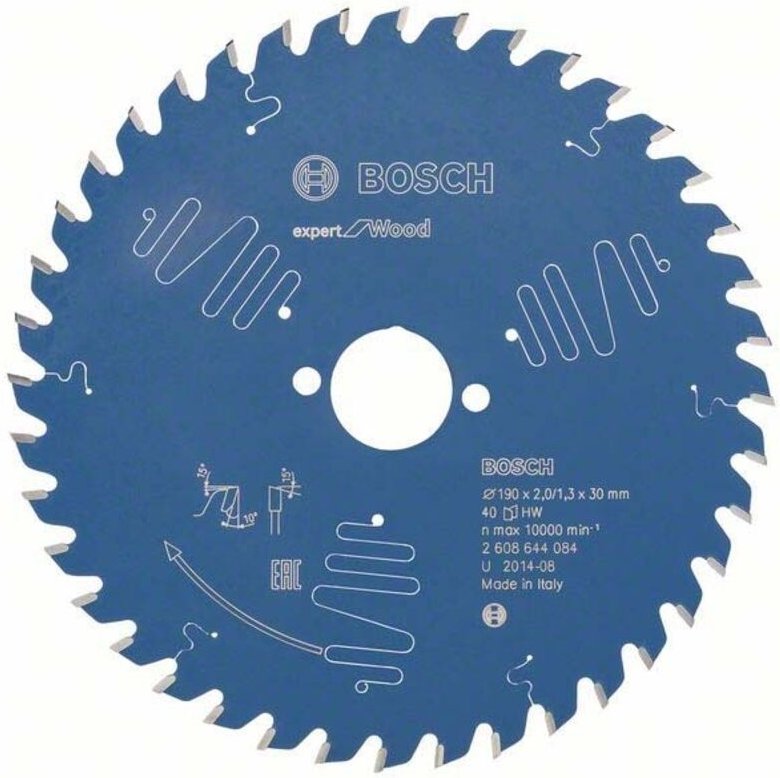 Kreissägeblatt Expert for Wood 190 x 30 x 2,0 mm, 40 - Bosch