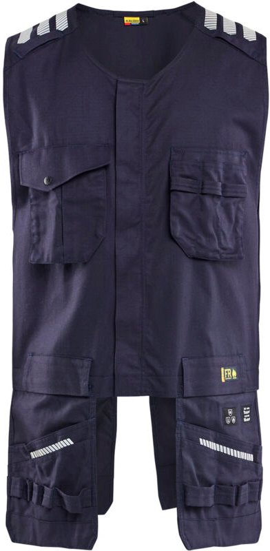 Ärmelloser Flammhemmender Arbeitsschutzweste 3039 - Marine S