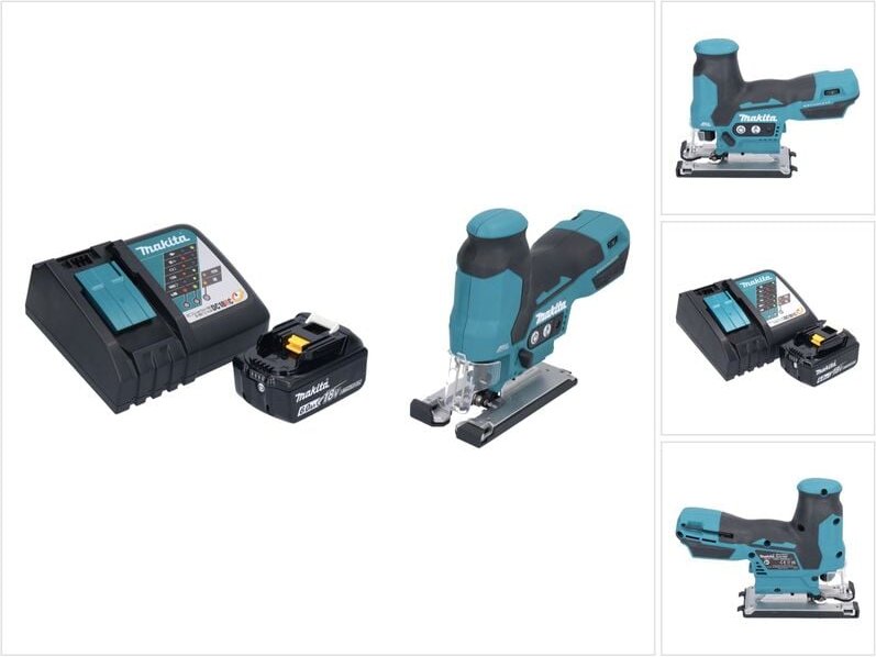 Thumbnail - Djv 185 RG1 Akku Pendelhubstichsäge 18 v Brushless + 1x Akku 6,0 Ah + Ladegerät - Makita