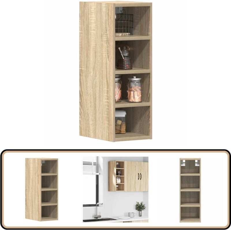 Hängeschrank Sonoma-Eiche 20x29,5x60 cm Holzwerkstoff - Vidaxl