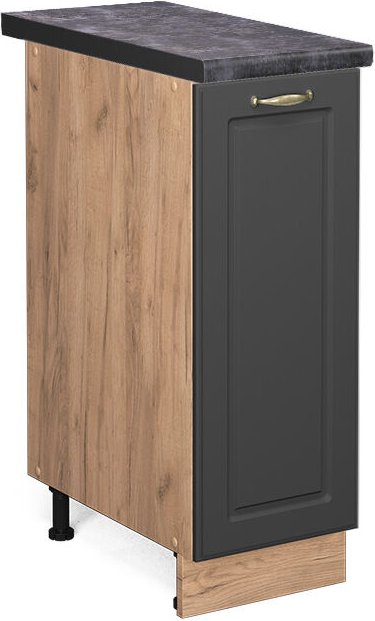 Vicco - Küchenschränke Fame-Line, Anthrazit-Gold, 30 cm , ap Anthrazit