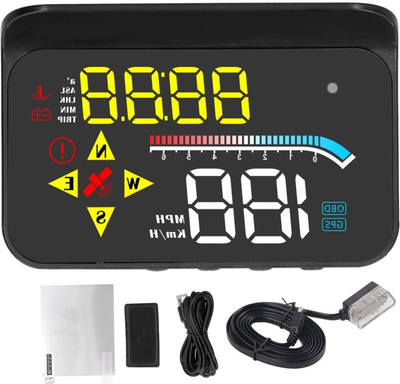 Jeffergarden - Auto OBD2 + gps -System hud Display Digital Car Speed Projector Universal