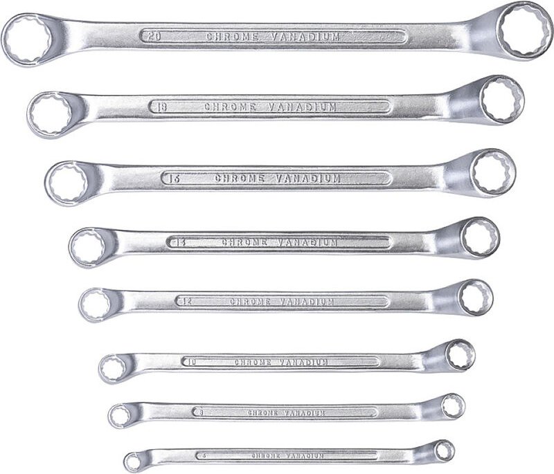 KWB - 440390 Ringschlüssel-Satz 8teilig Schlüsselweite (Metrisch) 6 - 7 mm