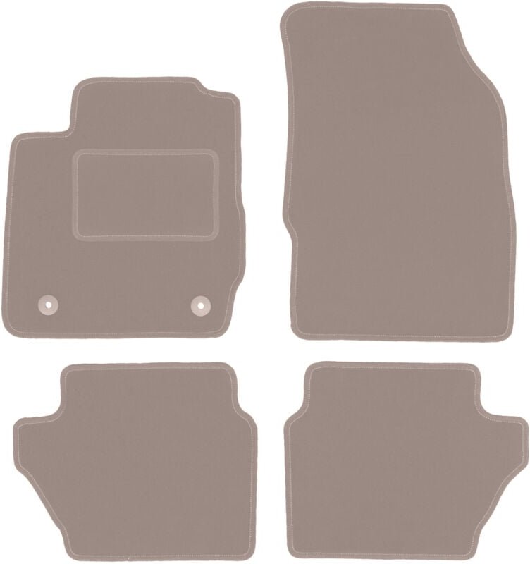 Beige Veloursmatten für: Ford Fiesta MK7 Fließheck (2008-2011)