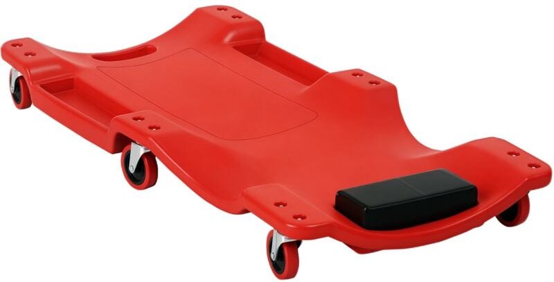 Thumbnail - Kfz Rollbrett Werkstattliege Auto Montageliege Montagerollbrett mit 6 beweglichen Rollen, gepolsterter Kopfstütze, Tragk...