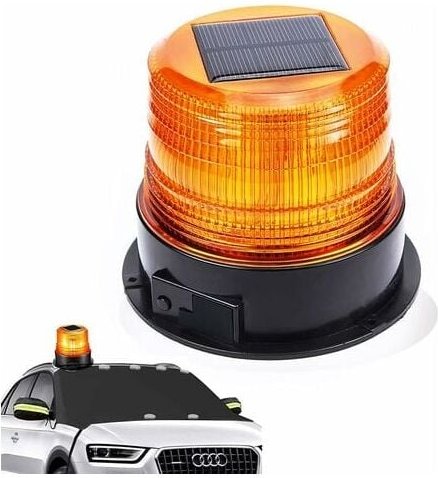 12V Solar/USB led Warnleuchte Rotierenden Magnet Blinklicht für Auto Auto Lkw Drahtlose Super Helle