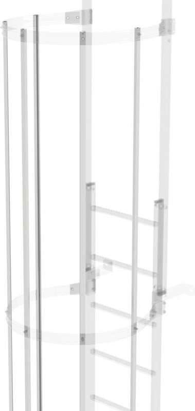 Günzburger Steigtechnik Rückenschutzstrebe 3 m lang Stahl verzinkt Stahl feuerverzinkt - 063235