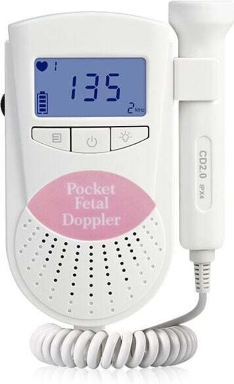 XVX - Schwangerschafts-Baby-Doppler-Herzfrequenzmessgerät, Messbereich 50–240 bpm, 2 MHz fetaler Herzfrequenzdetektor, P...