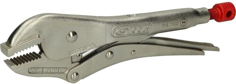 Gripzange, gerade Backen, 45,5mm, L=225mm