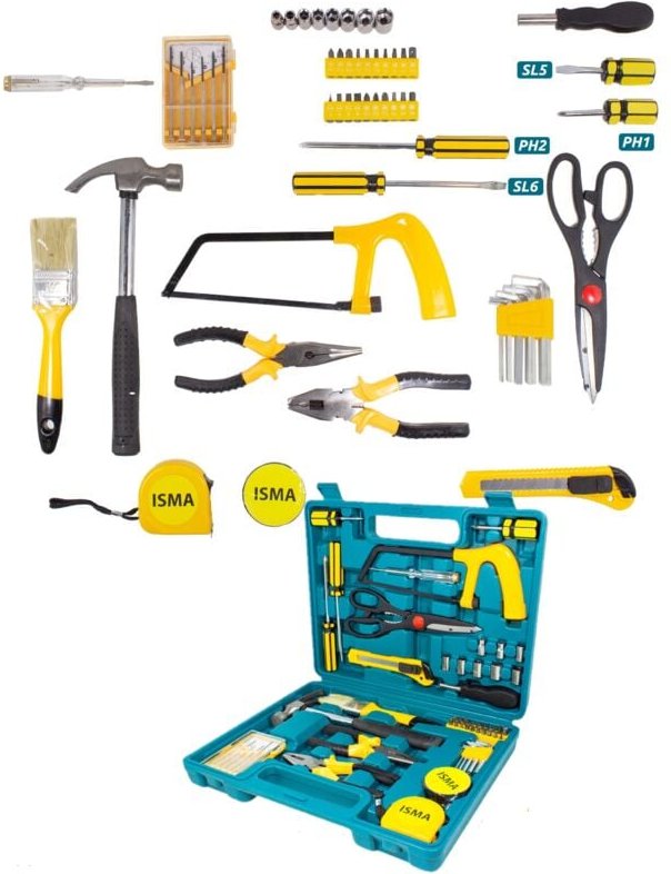 Werkzeugsatz mit Schraubenschlüsseln im Koffer 54, 5-teilig