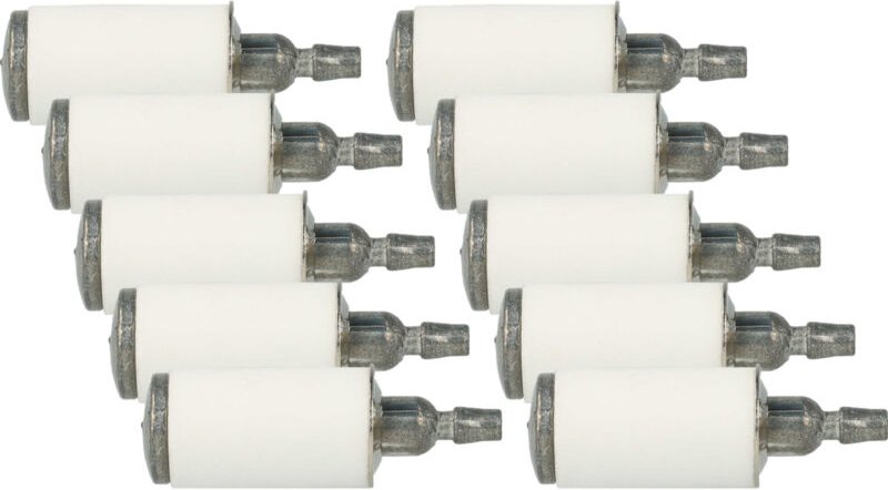 Vhbw - 10x Kraftstofffilter kompatibel mit Craftsman 358350203, 358350820, 358350240 Gartengeräte z.B. Motorsäge Motorse...