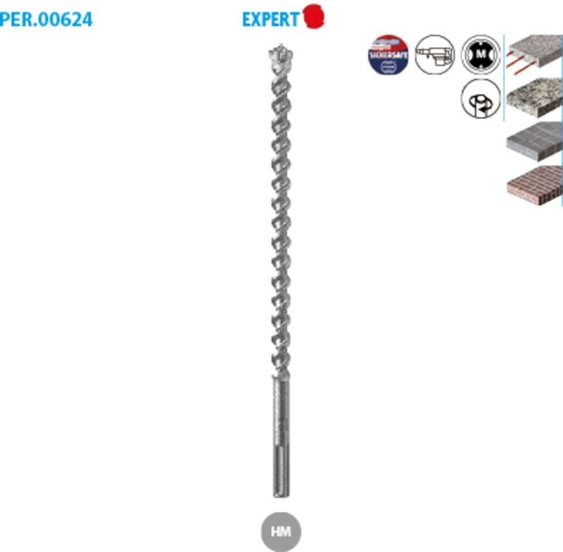 Thumbnail - Foret SDS MAX 4 Schneiden Beton verstärkt Experte ø 35 Länge 540 Länge nützlich 400 Packung mit 1