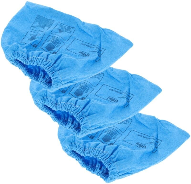 3x Textilfilter kompatibel mit Einhell th-vc 1930 sa Staubsauger, Nass-/Trockensauger - Stoffbeutel, Abwaschbar Blau - V...