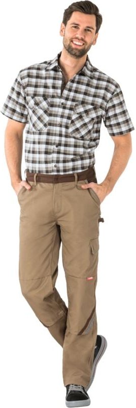 Thumbnail - Planam Highline Bundhose khaki/braun/zink 50