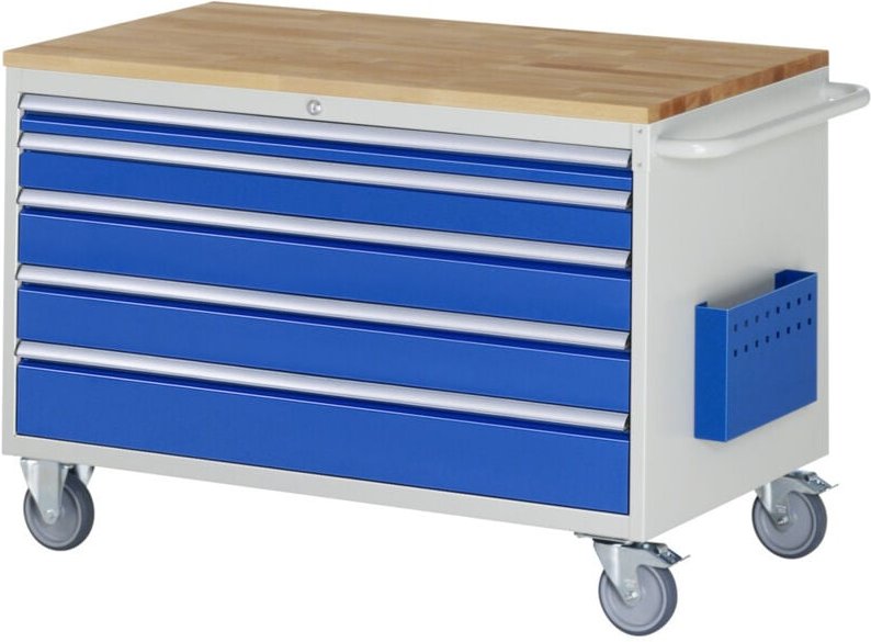 Montagewagen XXL3.11, B1145xT650xH795mm, 5x Schublade-TA, B-Top-25mm - RAU