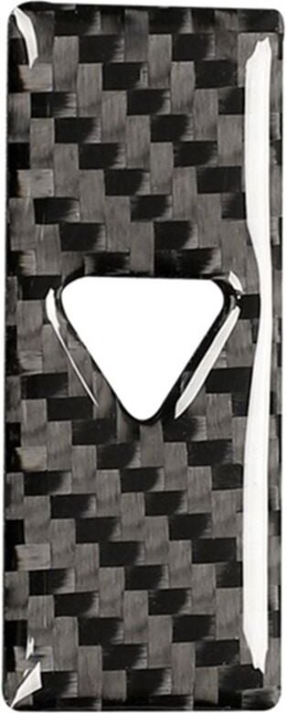 Tlily - Mittelkonsole Sicherheitswarnknopf Abdeckung Dekor Trim Carbon Fiber für -5 CX5 2017 2018 2019 2020