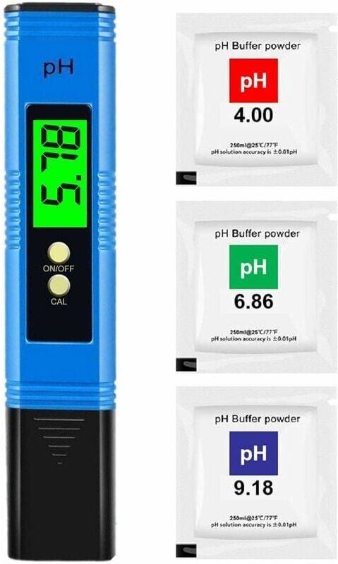 Digitales PH-Messgerät, pH-Tester, professioneller PH-Stift, hohe Genauigkeit 0,01 ph, Messbereich 0–14 ph, Wasser-PH-Te...