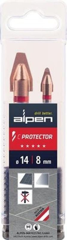 Alpen Bohrer Set C Protector 2-tlg. Hochleistungsbohrer für Steinzeugfliesen,Fliesen, Glas, Porzellan