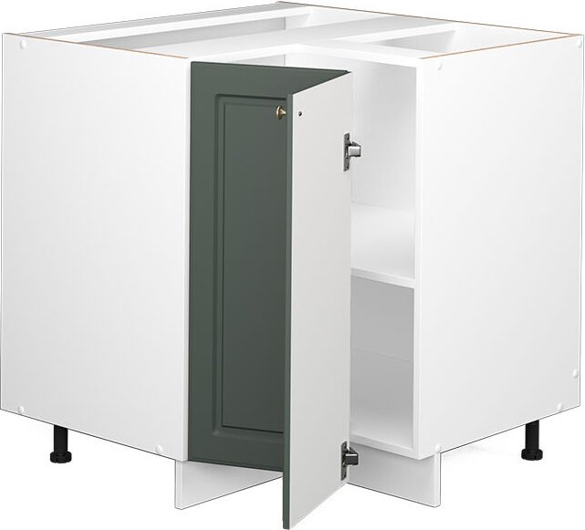 Thumbnail - Vicco - Eckunterschrank Fame-Line, Grün-Gold Landhaus, 80.5 cm, ap Eiche