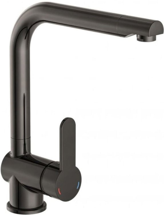Spültischarmatur Rio Graphit Hochglanz Spülbecken Wasserhahn