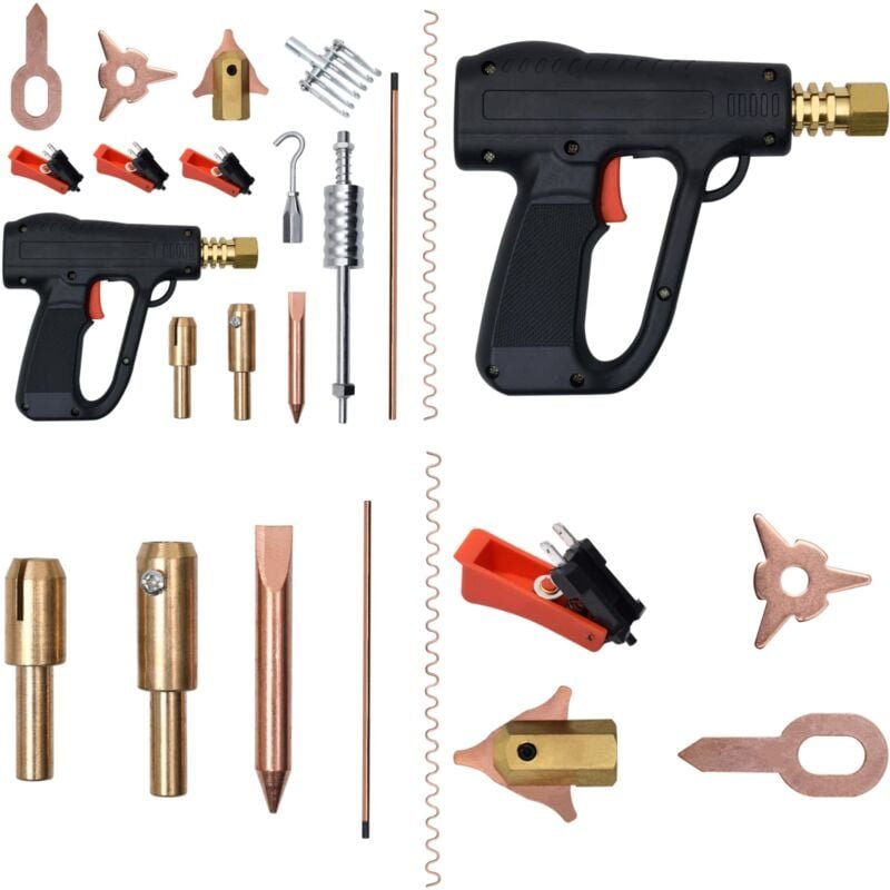 86-tlg. Ausbeulspotter-Set - Autoreparatur - Punktschweißgerät - Dellenentfernung - Blechschaden - Karosseriereparatur -...
