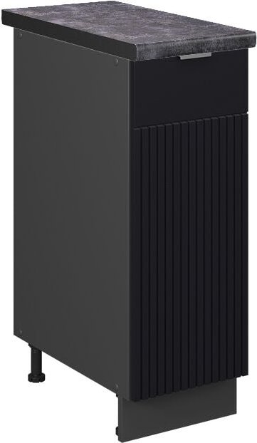 Thumbnail - Apothekerschrank Fame-Line, Schwarz gestreift, 30 cm , AP Anthrazit, Vicco