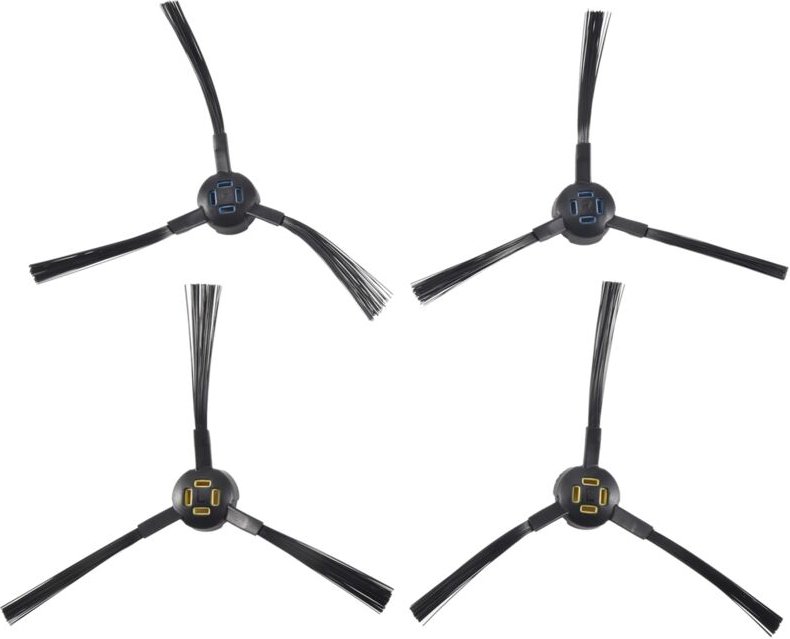 4 stücke Seite Pinsel Für Ilife ilife X750 V8S V80 V8 Staubsauger Ersatz