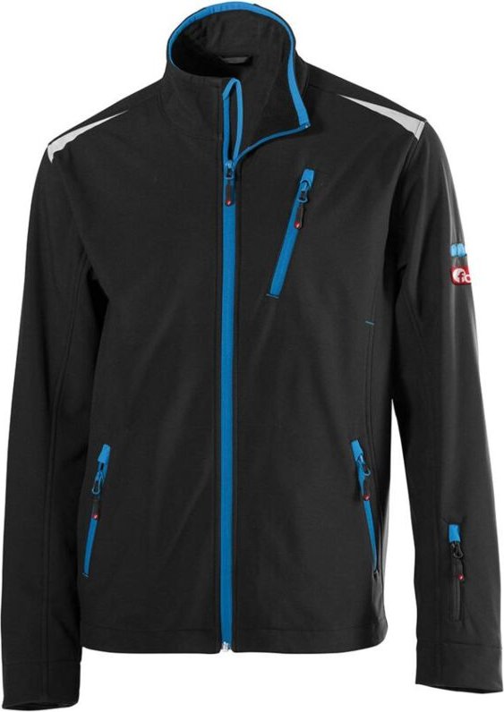 Thumbnail - Herren Jacke 24, schwarz/türkis, Gr. m - Fortis