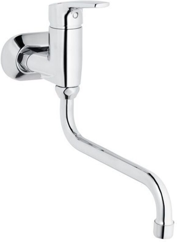 Wand-Spültischmischer Heinrich Schulte Alpha 350 Schwenkauslauf, Ausladung 250 mm, chrom - Z056870-00010