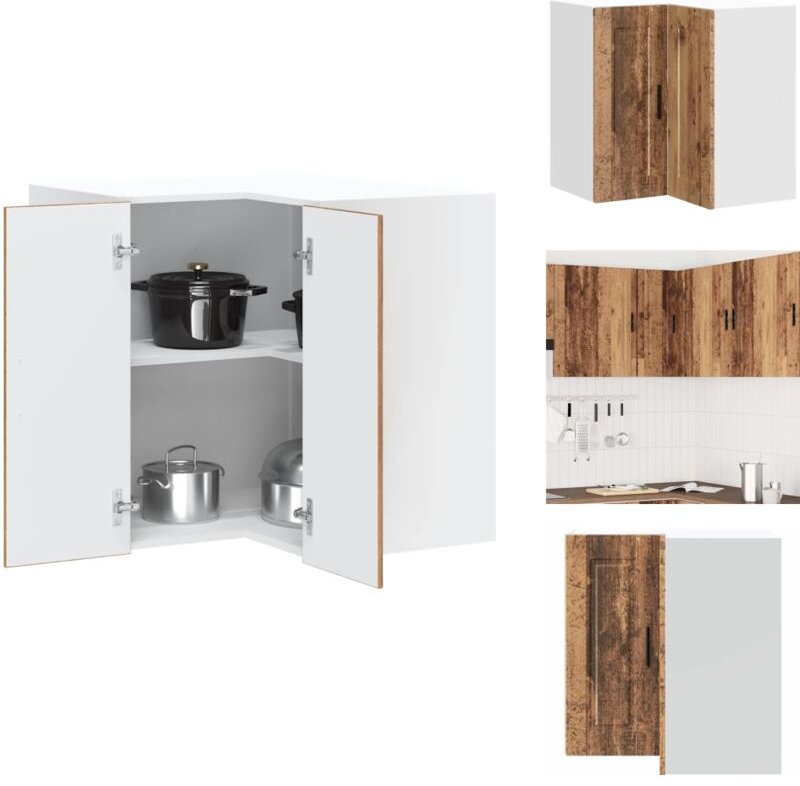 Thumbnail - Küchen-Eckhängeschrank Porto Altholz-Optik Holzwerkstoff - Küchen-Eckhängeschrank - Küchen-Eckhängeschränke - Eckhängesc...