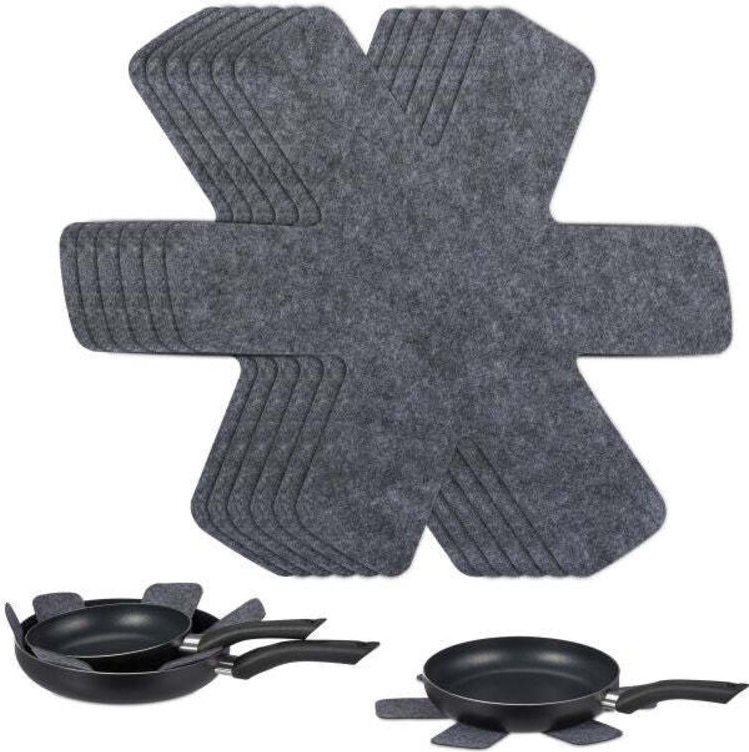 Schusselabdeckungen aus filz im 8er set 8831028