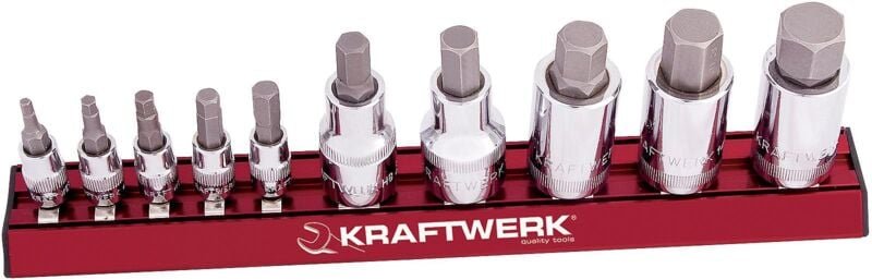 Kraftwerk - 10-t. InSechsk-Bit-Stecknuss-Satz magalu