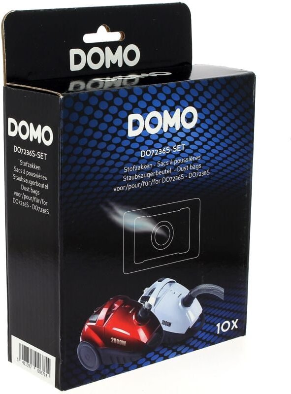Staubsaugerbeutel 10 Stück für Staubsauger Domo