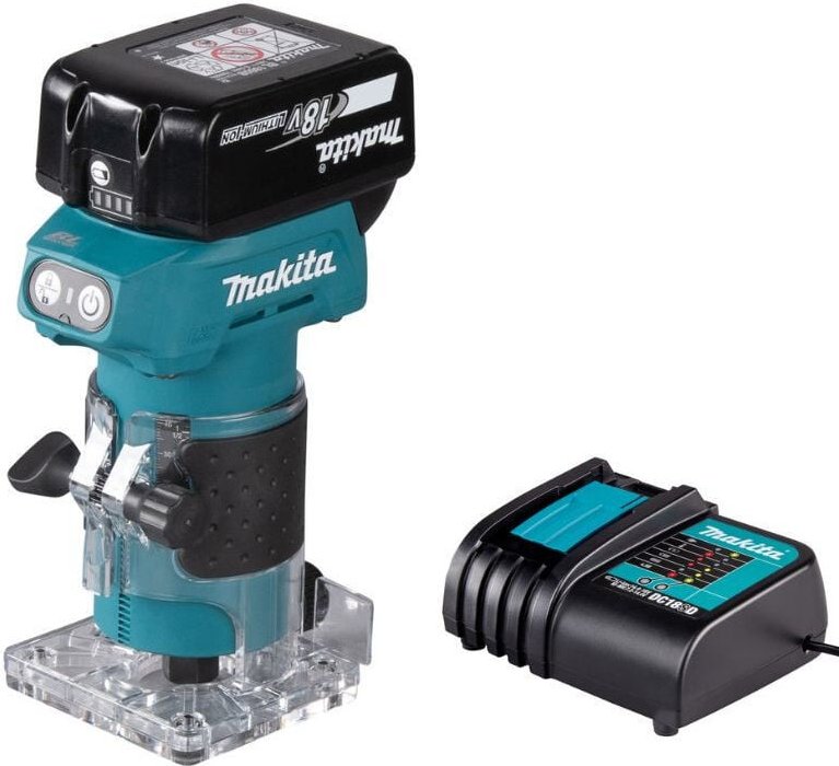 18V Ø6mm Kantenfräse (1x3.0Ah) Makita DRT52SF