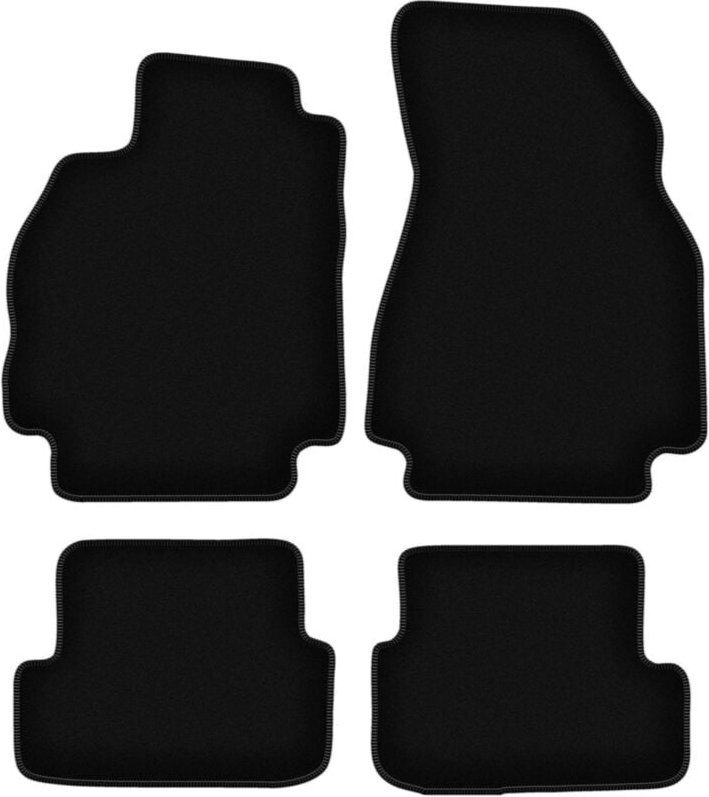 BASIC schwarze Veloursmatten für: Renault Megane II Fließheck (2002-2008)