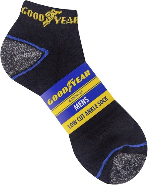 Thumbnail - GOODYEAR 5er Pack Arbeitssocken knöchelhoch Schwarz/Grau