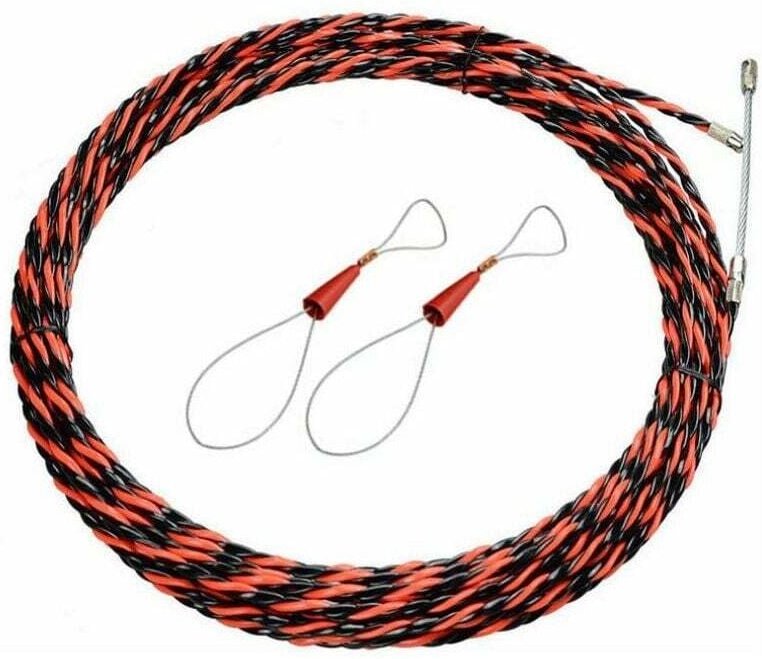 Elektrikernadel, 30 m, elektrischer Drahtabzieher, 5 mm Durchmesser, Drahtabziehernadel, einziehbare Installation für Ka...