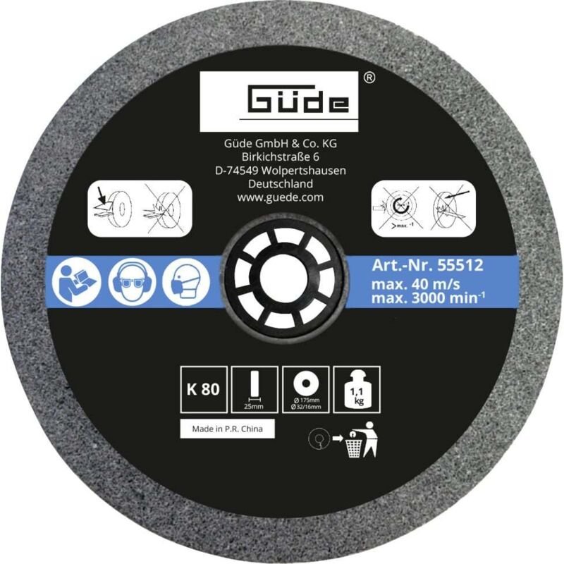 Güde Schleifscheibe K 80 175 x 25 x 32 mm Doppelschleifer & Schärfgeräte