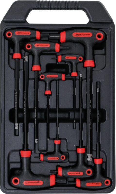 Bgs Technic - Schraubendreher-Satz mit T-Griff und seitlicher Klinge Innensechskant 2 - 10 mm 9-tlg.