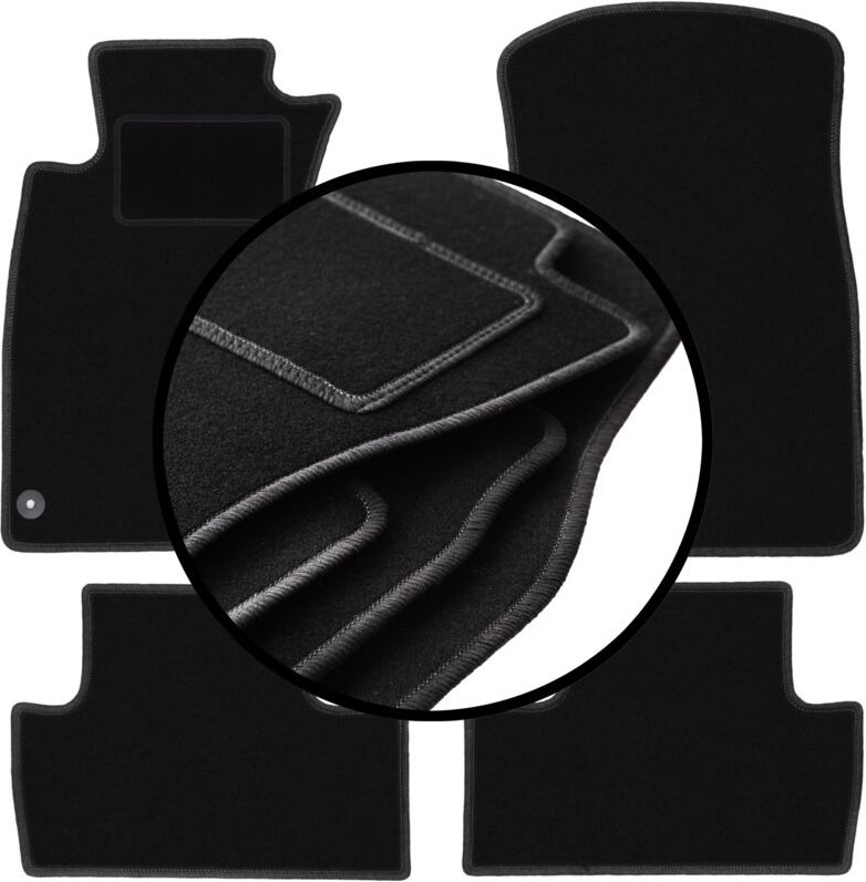 Komplettset Veloursmatten für: Lexus IS II 4WD Limousine (2005-2013)