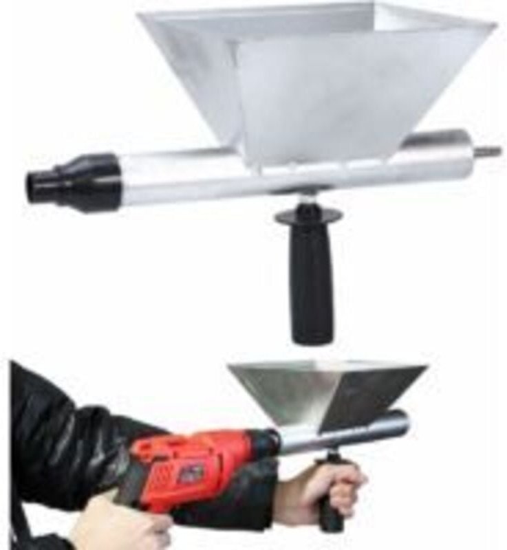 Alovez - Zementmörtelpistole, Mörtelsprühpumpe, Kalkzement-Mörtelpistole, mit 4 Düsen, für Mörtelfuge, Steinmauer, Ziege...