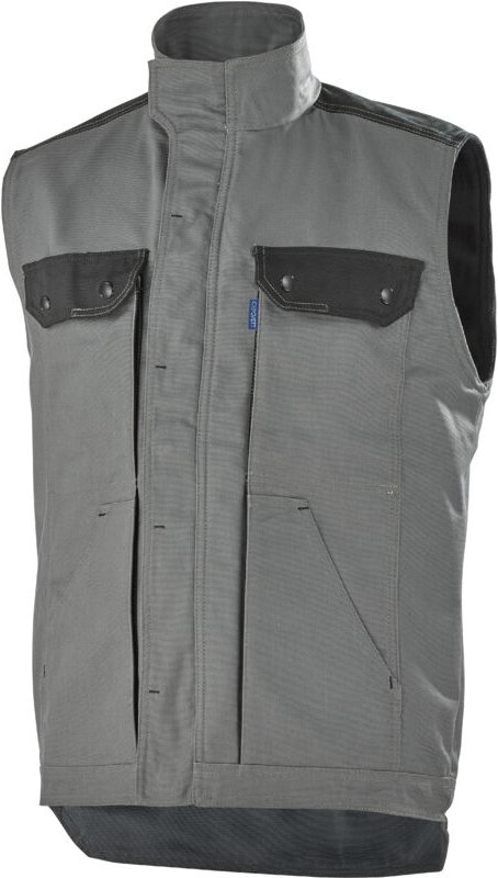 Doppelter Polarfleece-Weste KARGO PRO GRAU CONVOY/ SCHWARZ M