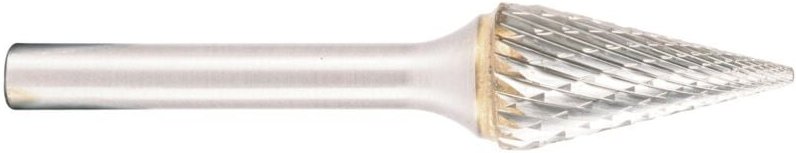 Hartmetallfräser, Form m Spitzkegel 14° d1 3.0 mm, Schaftd. 3.0 mm Kreuzverzahnung - Projahn