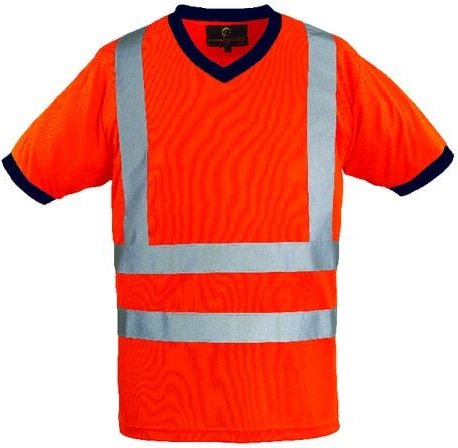 Kurzarm-Arbeits-T-Shirt yard - Fluo Orange m - 44/46