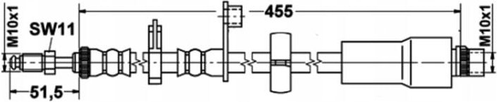 Flexibler Bremsschlauch OEM: 1498442080 Jumpy Scudo 2 Expert – Vorne