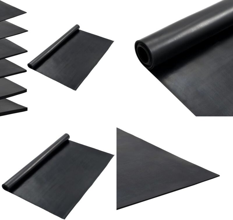 Bodenmatte Rutschfest Gummi 1,2x2 m 1 mm Glatt - Gummieroberfläche - Gummimatte - Bodenmatte - Anti-Rutschmatte - Indust...