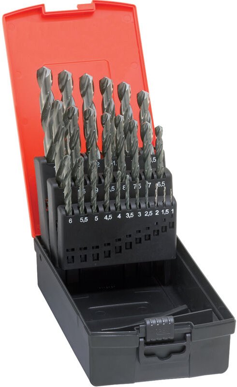Spiralbohrer-Set DIN338 hss geschliffen Typ n 1-10mm Format