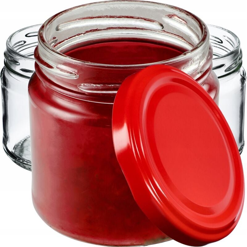 Kadax - Kleine Einmachgläser 200 ml, Marmeladengläser, fi66 mm, Minigläser für Honig und Gewürze, Luft