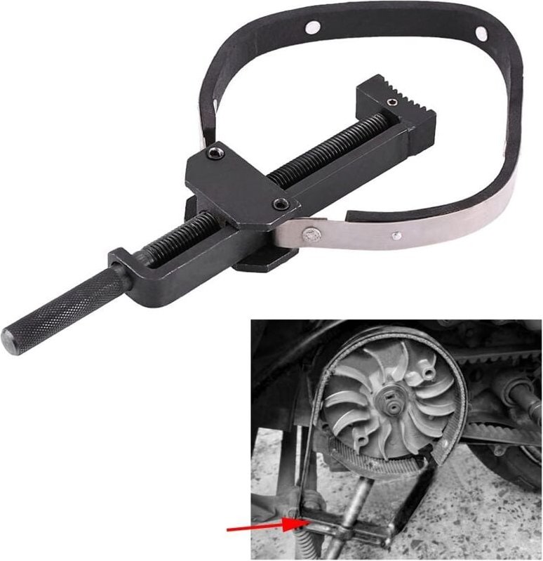 Ej.life - Motorrad Schwungrad Halter 330 mm/13 Zoll verstellbares Schwungrad Feste Schraubenschlüssel Kupplung Reparatur...